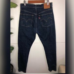 Levi 501 Dark Wash Mom Jeans